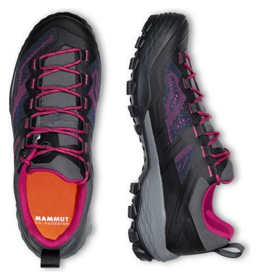 Damen-Wanderschuhe Mammut Ducan Low Gore-Tex Pink/Schwarz