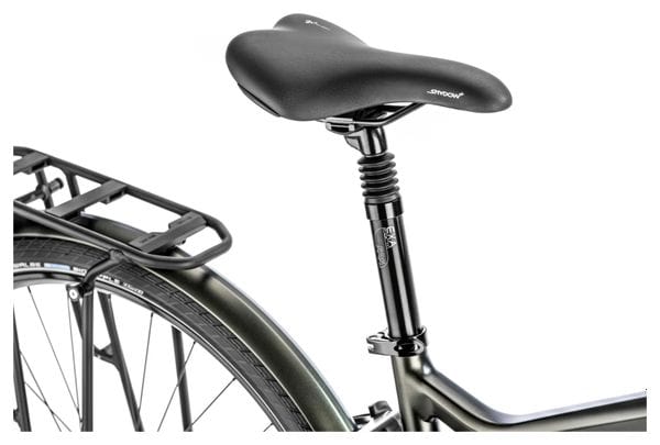 Vélo de Ville Électrique Moustache Samedi 28.7 Smart System Shimano Deore 11V 625 Wh 700 mm Vert Foncé 2023