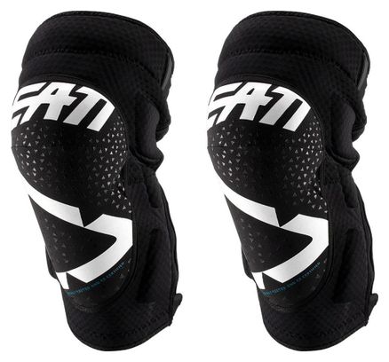 Leatt 3DF 5.0 Zip Knee Guards Bianco Nero