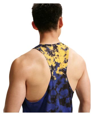 Canotta Nike AeroSwift Giallo/Blu da uomo