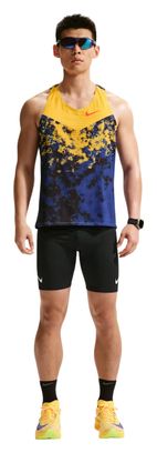 Canotta Nike AeroSwift Giallo/Blu da uomo