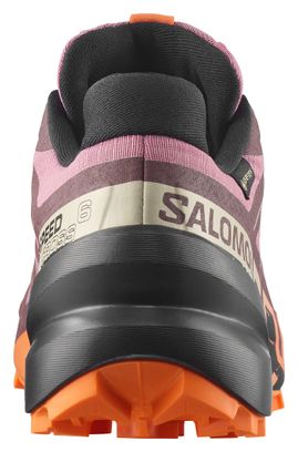 Zapatillas de trail Salomon Speedcross 6 GTX rosa/naranja para mujer