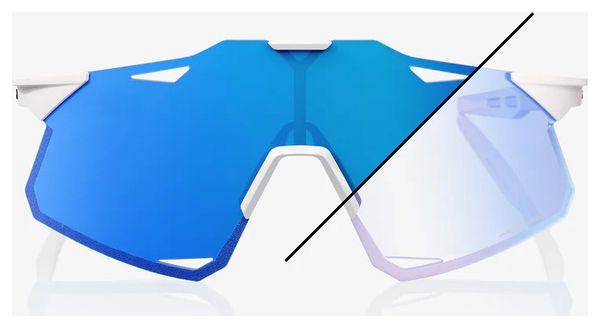 HYPERCRAFT Bastille LE Pearl White Glitter Blue Mirror Photochromic