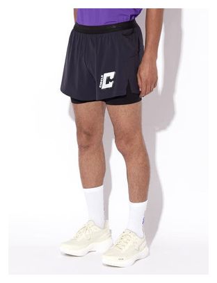 Circle Legend Men's Navy Blue 2-in-1 Shorts