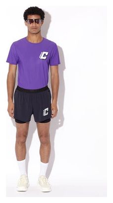 Circle Legend Men's Navy Blue 2-in-1 Shorts