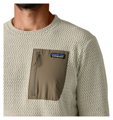 Patagonia R1 Air Crewneck Fleece Beige Mann