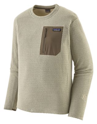 Patagonia R1 Air Crewneck Fleece Beige Mann