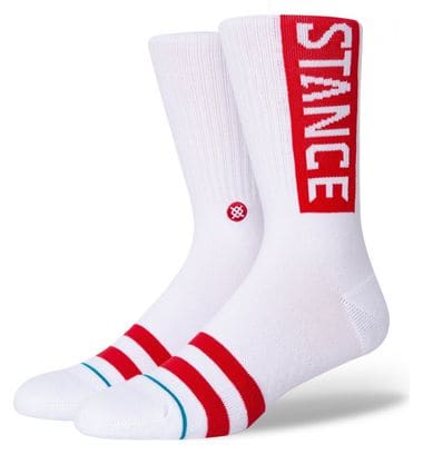 Stance OG Crew Socken Weiß / Rot