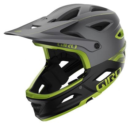Helm mit abnehmbarem Kinnteil Giro Switchblade Mips Grau Grün Matt