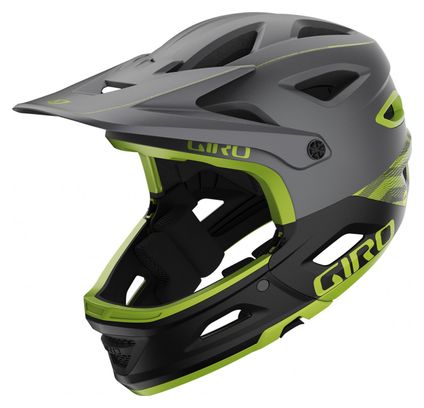 Casque avec Mentonnière Amovible Giro Switchblade Mips Gris Vert Mat