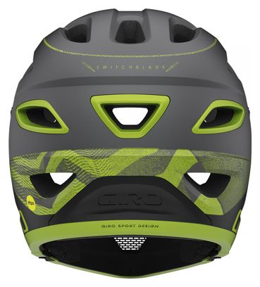 Giro Switchblade Mips Casco con sottogola rimovibile Grigio Verde Opaco