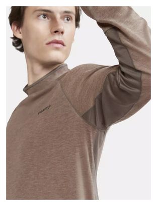 Craft ADV SubZ Wool 2 Long Sleeve Jersey Brown