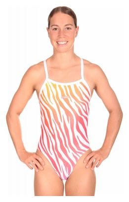 Women's Swimsuit Mako Aumakua LA Zebra White / Pink