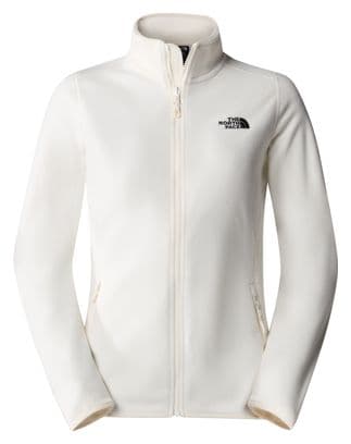 The North Face 100 Glacier Full Zip Off White Women s Fleece Alltricks