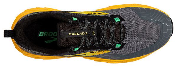 Brooks Cascadia 17 Grey Yellow Men's Trail Shoes