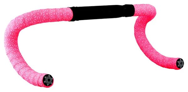 Nastro per manubrio Supacaz Suede rosa fluo con tappi