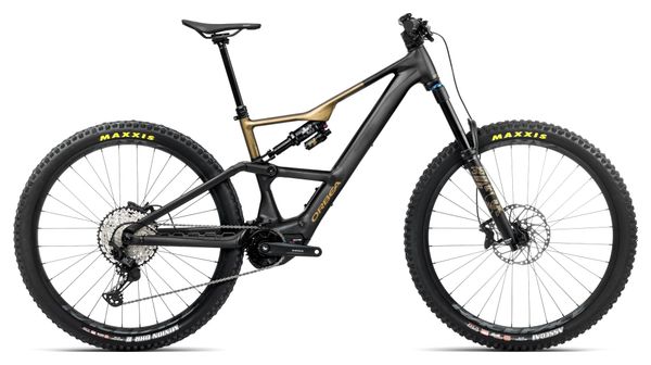 Orbea Rise LT H10 BTT eléctrica de suspensión total Shimano Deore XT/SLX 12S 630 Wh 29'' Negro diamante Verde oliva salpicado 2025