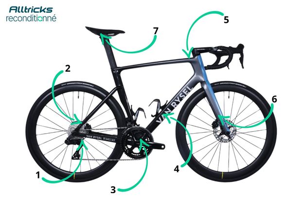 Van Rysel RCR Pro Replica Shimano Dura Ace Di2 12v Team Décathlon AG2R La  Mondiale 'Sander De Pestel' 2024 Vélo Team Pro