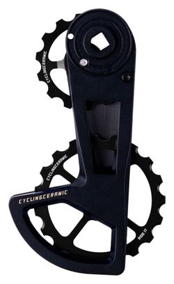 Jaula de desviador CyclingCeramic OSPW Race 14/19T para desviador Sram Red / Force / Rival AXS y XPLR AXS 12S Negro