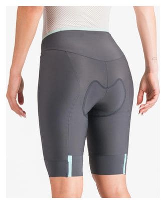 Short Castelli Prima 2 Femme Gris Bleu