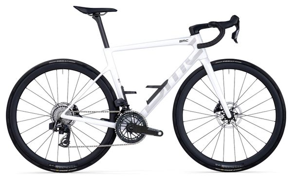 BMC Teammachine SLR 01 Tre Sram Force AXS 12V 700mm Bianco 2026 Bici da Strada