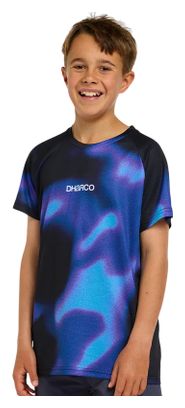 Children's Dharco Blue Black Short-Sleeved Jersey