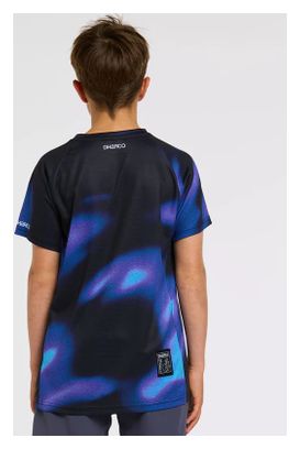 Children's Dharco Blue Black Short-Sleeved Jersey