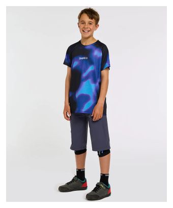 Children's Dharco Blue Black Short-Sleeved Jersey