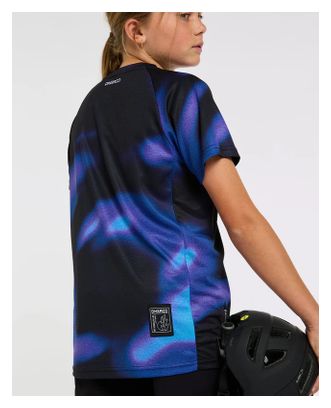 Children's Dharco Blue Black Short-Sleeved Jersey