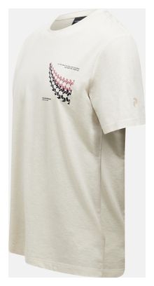 T-Shirt Peak Performance Explore Graphic Beige Homme