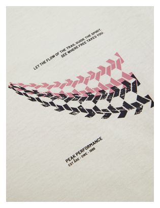 T-Shirt Peak Performance Explore Graphic Beige Homme