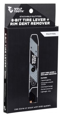 Multiherramienta Wolf Tooth 8-Bit Tire Lever + Rim Dent Remover (2 Funciones) Black