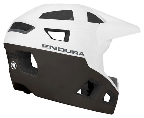 Endura SingleTrack Full Face Helmet White