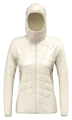 Salewa Women's Ortles Hybrid TirolWool Hooded Jacket White