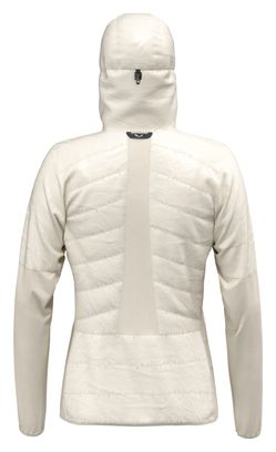 Salewa Women's Ortles Hybrid TirolWool Hooded Jacket White