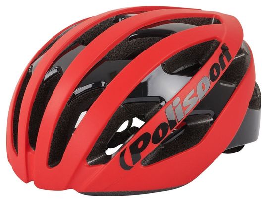 Polisport light pro casque de vélo rouge matnoir