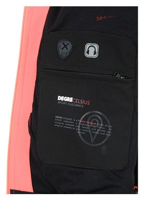 Veste Softshell Femme Amalon Noir/corail