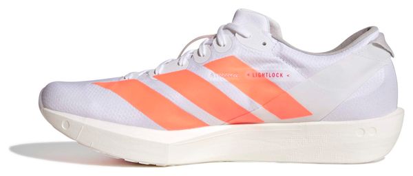 adidas Adizero Adios 9 Men's Running Shoes in White/Orange