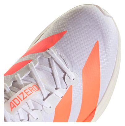 adidas Adizero Adios 9 Men's Running Shoes in White/Orange