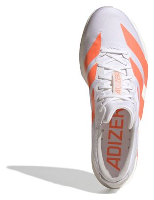 adidas Adizero Adios 9 Men's Running Shoes in White/Orange
