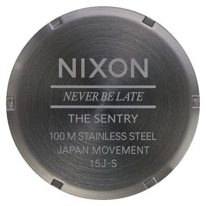 Nixon Sentry Bronzen Horloge / Leren Band