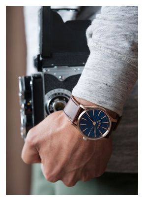 Nixon Sentry Bronze Watch / Leather Strap