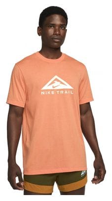 Nike Dri-Fit Trail Orange Short Sleeve T-Shirt
