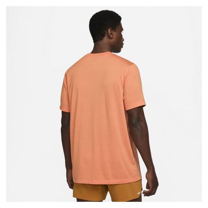 Nike Dri-Fit Trail Orange Kurzarm T-Shirt