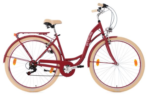 Vélo pour dame28'' Balloon rouge TC 48 cm KS Cycling