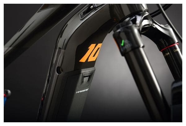 Haibike FullNine 10 Elektro Vollfederung MTB Shimano SLX / XT 12S 625 Wh 29'' Schwarz Titan Grau Lava Orange 2021