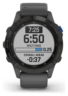 Garmin fenix 6 - Pro Solar Edition GPS Watch Black with Slate Grey Band