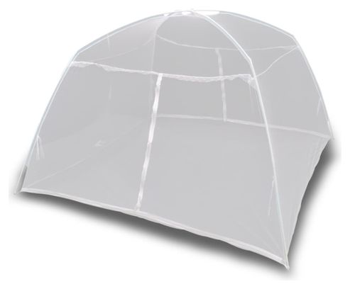 vidaXL Tente de camping 200x180x150 cm Fibre de verre Blanc