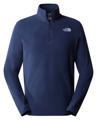 The North Face 100 Glacier 1/4 Zip Fleece Blau