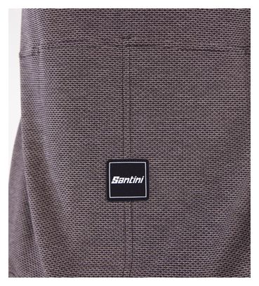 T-Shirt Technique Santini Stone Delta Marron Foncé